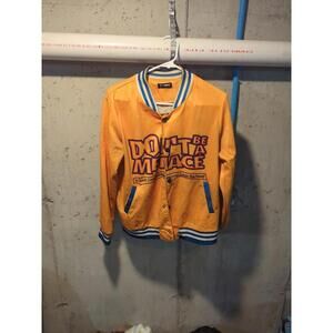 Headgear Classics Don't Be A Menace Loc Dog Satin Bomber Jacket Size Sm. Used